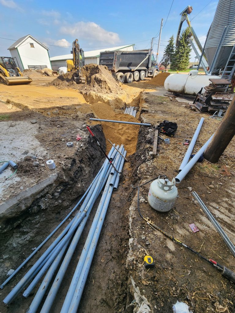 agricultural underground electrical work